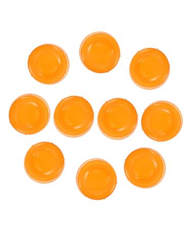 Vaguelly 10pcs Baby Bottle Seal Cap 43mm Diameter Bottle Lids Milk Bottle Cap Water Bottle Screw Lid Narrow Neck Breastmilk Bottles Cap Women Small Travel Food Grade Pp Milk Jug Orange 4.3x4.3x1.5cm