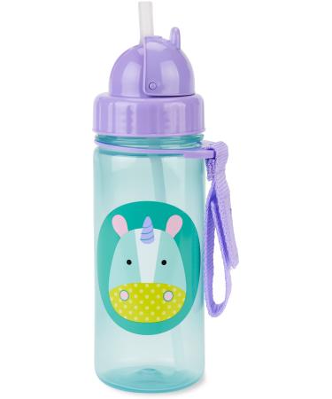 Skip Hop Toddler Sippy Cup with Straw  Zoo Straw Bottle 13 oz  Unicorn