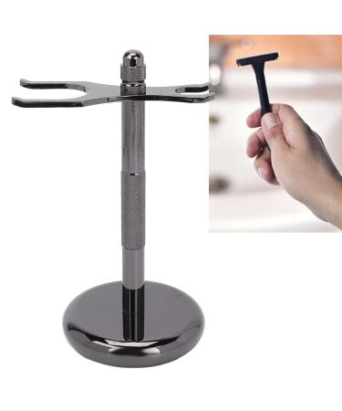 Safety Razor Stand Razor and Brush Stand Stainless Steel Safety Razor Stand Falling Prevention Shaver Stand Bracket Bathroom Accessories Shave Accessory to Hold Shaver