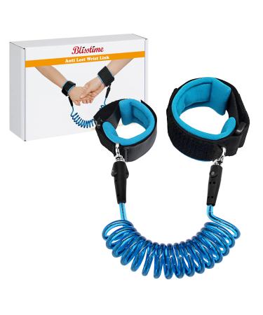 Blisstime Anti Lost Wrist Link Safety Wrist Link for Toddlers, Babies & Kids Blue 1.5m 59 Inch (Pack of 1)