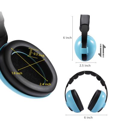 Dison Kids Noise Reduction Earmuffs - Baby Ear Protection Headphones for Toddler (3-36 Months) - Blue - Buy Online on SooperMarket.com