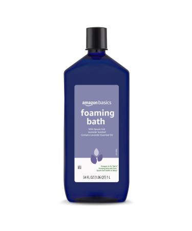 Amazon Basics Lavender Scented Foaming Bath with Essential Oil 34 Fluid Ounce