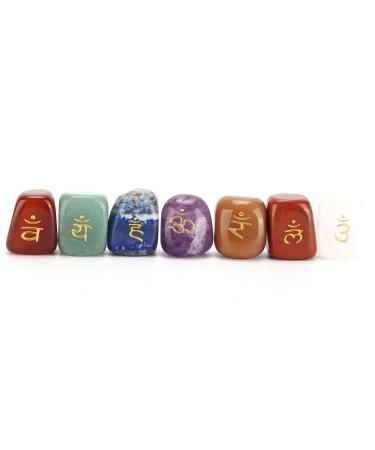 Crystal Rough Stone Raw Stones Runites Gift Runes Sanskrit Gifts Set Presents Tools