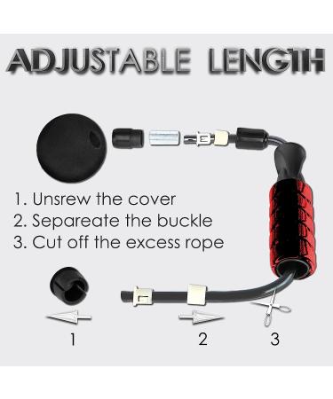 CyberDyer Speed Ropeless Jump Rope for Fitness and Weight Loss - Red+Black - Buy Online on SooperMarket.com