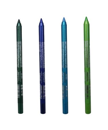 Eyeliner Pencil 4Pcs Smudge-proof Long Lasting Glitter Eyeliner 8.5g Waterproof Makeup Eyeliner Eyeshadow Pencil for Women Girl (Style 2) standard Style 2
