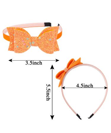 XIMA Bow Headbands for Girls - 10pcs Sequin Glitter Hair Bands for Kids - Stylish 3.5 Bow Accessories - Buy Online on SooperMarket.com