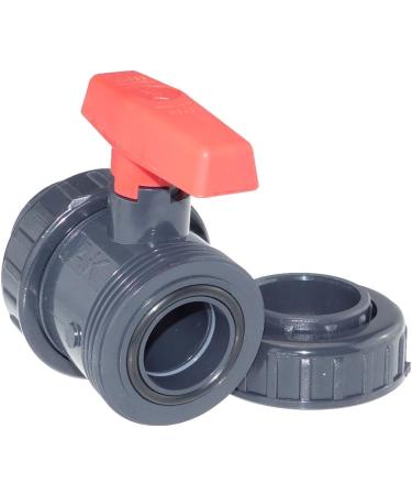 AK PVC Kugelhahn 2-Way Glue Sleeve 40mm | Premium Quality International Shipping - Buy Online on SooperMarket.com