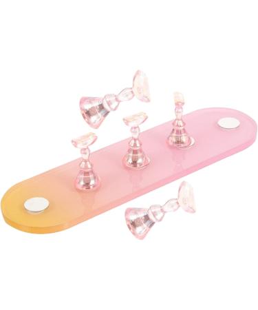 minkissy Creative Nail Stands 3 Sets Nail Practice Holder Beauty Nail Holders Acrylic Trays for Display Training Nail Racks Nail Holder Nail Decor Exercise Rack Plastic and Silver - Buy Online on SooperMarket.com