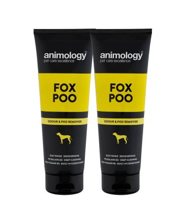 Animology Fox Poo Deodorising Dog Shampoo Twin Pack 250ml 250 ml (Pack of 2)
