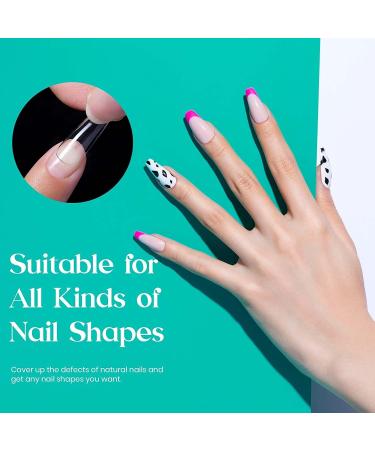Beetles Medium Coffin False Nails Tips 500Pcs - Clear Artificial Nails for DIY Nail Art - Nail Glues for Acrylic & Dip Powder Nails - Poly Extension Gel Nails - Buy Online on SooperMarket.com