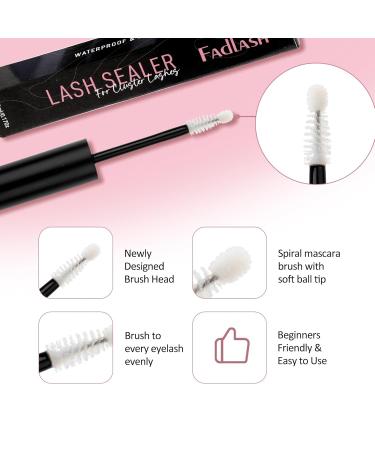 Lash Sealant for Eyelash Extensions | Long-Lasting Overnight Sealer | 5ml Clear Lash Coat for Cluster Lashes - Buy Online on SooperMarket.com