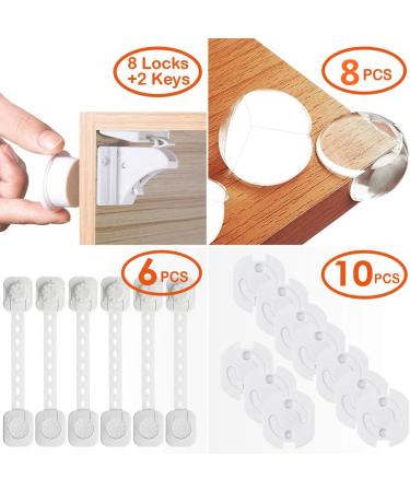 LATTCURE Baby Safety Locks - 36 Pcs Childproofing Set (Baby Locks-2) - Buy Online on SooperMarket.com