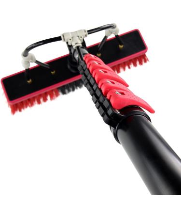 photovoltaic cleaner window cleaning pole Window Cleaning Pole Water Fed Telesbrush Photovoltaic Panel Cleaning Tool Brush Head for Cleaning Photovoltaic and Other Cleaning Activities-18Ft/ 30Ft - Buy Online on SooperMarket.com