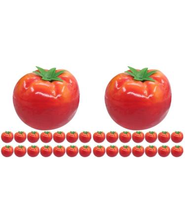 Alipis 30 Pcs Artificial Tomato Artifical Plant Photo Display Artificial Vegetables Decoration Tomato Photography Props Artificial Fruits Faux Fruit Fake Foods Toys Foam Decorations Mini Redx2pcs 7.5x7.5cmx2pcs