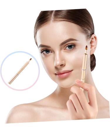 Mikinona Portable Lip Brush Lipstick Lip Brush for Women Makeup Brush for Women Lip for Women Lip Women Makeup Tools Lip Balm Applicator Lip Makeup Telescopic Lip Gloss Aluminum 13.40X0.90X0.90CM Golden - Buy Online on SooperMarket.com