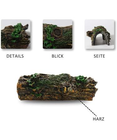 CTPENG 1 Piece Harz Cave Aquarium Decoration for Betta Fish | Synthetic Resin Artificial Wood Branch | Natural Look for Aquariums - Buy Online on SooperMarket.com