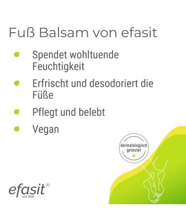 Efasit Foot Balm 75ml | Rich Moisturizer for Dry Feet with Jojoba & Rosemary Oil | Nourishing Care for Healthy Feet - Buy Online on SooperMarket.com