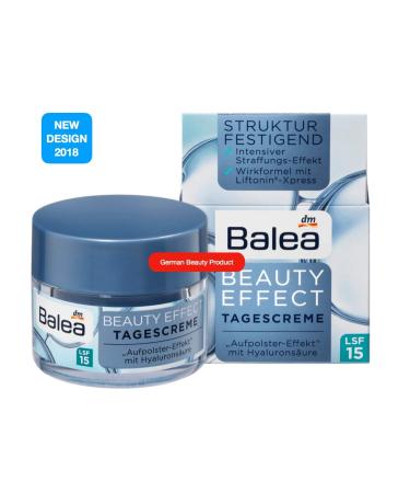 Balea Beauty Effect Day Cream with Hyaluronic Acid - Intensive Lifting SPF 15 | Vegan Skincare for Radiant Skin - Buy Online on SooperMarket.com