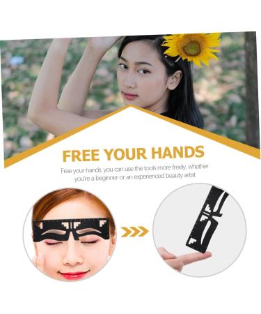 Angoily Eyebrow Design Eyebrow Card Ruler Tool Template Metal Eyebrow Ruler Positioning Ruler Make up - Buy Online on SooperMarket.com