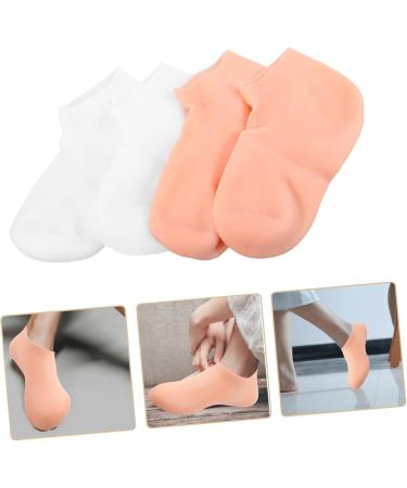 OSALADI 2 Pairs Exfoliating Moisturizing Socks Dry Cracked Feet Socks Cracked Heel Socks Lotion Socks Moisture Enhancing Socks Foot Lotion Reusable Socks Sebs Socks Care Women's - Buy Online on SooperMarket.com