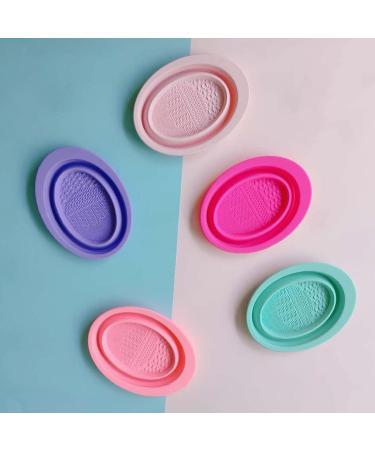 Buy SANWOOD Practical Makeup Brush Scrubber Cleaning Mat - Light Pink | Essential Brush Washing Tool for Women & Girls - Buy Online on SooperMarket.com