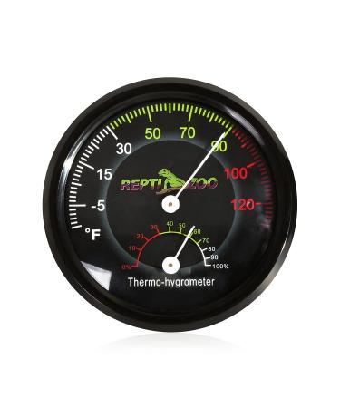 REPTI ZOO Reptile Terrarium Thermometer Hygrometer Dual Gauges Pet Rearing Box Reptile Thermometer and Humidity Gauge