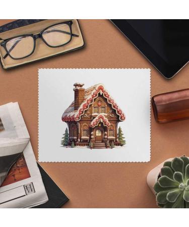 Buy 2 Pack Gingerbread House Microfiber Lens & Glasses Cleaning Cloths - Perfect for Clean Lenses & Screens | International Shipping Available - Buy Online on SooperMarket.com