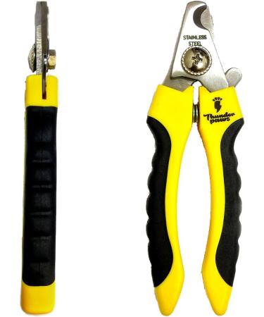 Thunderpaw s Professional Dog Claw Scissors with Safety Lock & Nail File - Medium to Large (Yellow) - Best Pet Nail Clippers for Safety - Buy Online on SooperMarket.com