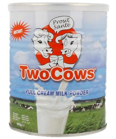 Two Cows Instant Full Cream Milk Powder (Tin) - 400g