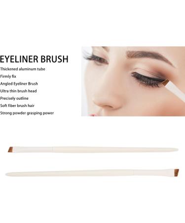 Makeup Eyeliner Brush 2pcs Eyeliner Brush Cosmetic Tool Ultra Thin Precise for Office - Buy Online on SooperMarket.com