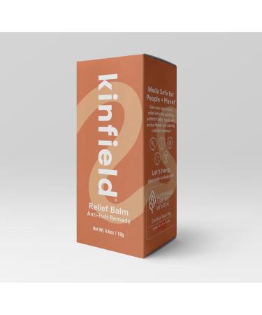 Shop Kinfield Relief Balm - Soothing Vegan Formula for Bug Bites & Tired Muscles | Anti-Itch Anti-Inflammatory | Cruelty-Free Skincare - 0.6 oz - Buy Online on SooperMarket.com