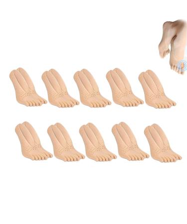 Projoint AntiBunions Health Sock Sofeet Bunion Socks Anti Bunions Health Sock Bunion Toes Socks Invisible Non-Slip Five Finger Health Sock (10pcs-Skin Tone)