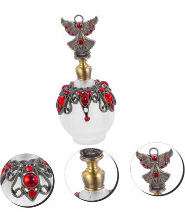 Angoily Perfume Bottle Essential Oil Bottle Glass Decorations Travel Delicate Red - Buy Online on SooperMarket.com