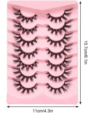 False Eye Lashes 7 Pairs Natural Wispy 3D Effect Lashes Fluffy Cat Eye Lashes Wispy Fake Eyelashes for Parties Reusable Type 13 - Buy Online on SooperMarket.com