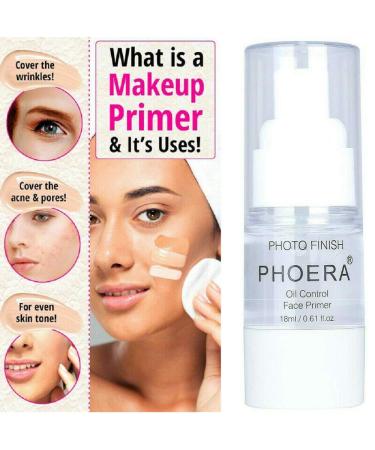 Phoera Face Primer with Invisible Pores, Oil Control, and Added Vitamins - Matte Finish, Long Lasting Makeup Base - 18ml Primer - Buy Online on SooperMarket.com