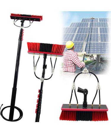 Photovoltaic Panel Cleaning Brush High-Altitude Cleaning Brush With Extension Pole Water Fed Pole Brush System Telescopic Window Cleaning Tools 5.4M 35cm Brush Head 11M/36FT