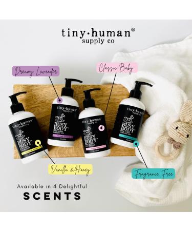 Tiny Human Supply Co Busy Body Baby Lotion 8oz - Classic Baby, Natural Ingredients - No Dyes, Parabens, or Phthalates - 8 Fl Oz - Buy Online on SooperMarket.com