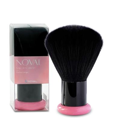 NOVAL Nail Dust Brush Extra Large Dust Brush for Acrylic Nails Nail Art Dust Powder Remover Brush Manicure Brush Clean Up Tools Nail Art Brush (Black)