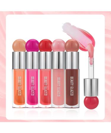 Big Brush Head Lip Gloss Moisturizing & Nourishing Lip Oil Non-Sticky Long Lasting Jelly Liquid Lipsticks Lip Tint Lip Glaze Makeup Gift for Women (# 103) - Buy Online on SooperMarket.com