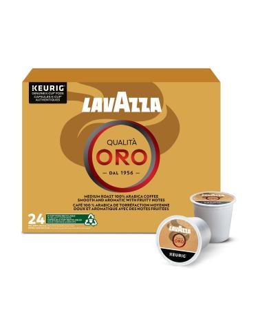 Lavazza Qualit Oro Medium Roast K-Cup Coffee Pods 24 Count For Keurig Coffee Makers Qualit Oro 24 count (Pack of 1)