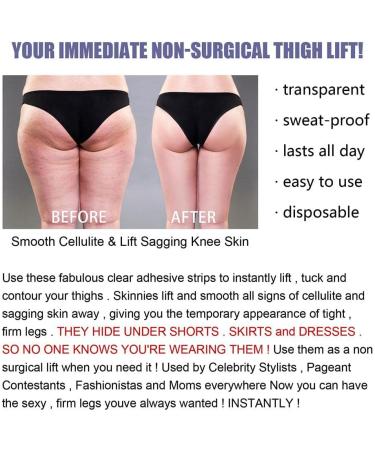 Encomy 10-Piece Instant Thigh Lifting Strips | Transparent Adhesive for Smooth Cellulite & Firm Skin | Ideal for Girls - Buy Online on SooperMarket.com