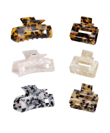 Claw clip 6 pieces non-slip small claw clips strong hold hair clips women hair claw clips for thick hair 6pcs-1