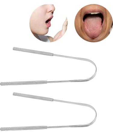Hiraith U-Shaped Stainless Steel Tongue Scraper | Bad Breath Removal & Oral Health Protection - Buy Online on SooperMarket.com