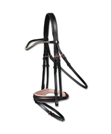WALDHAUSEN X-Line Bridle Ros Black Warmblood