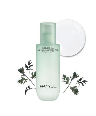 HANYUL Pure Artemisia Hydrating Calming Fluid | Lightweight Lotion for Deep Moisturizing & Soothing Serum-Like Instant Effect Vegan Certified Korean Skin Care 4.23 Fl Oz