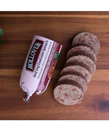 Rollover Beef Dog Food with Spinach - 800g - Buy Online on SooperMarket.com