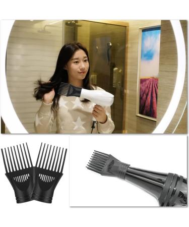 2 Pcs Hair Dryer Diffuser Comb Attachment Nozzles - Black - Buy Online on SooperMarket.com