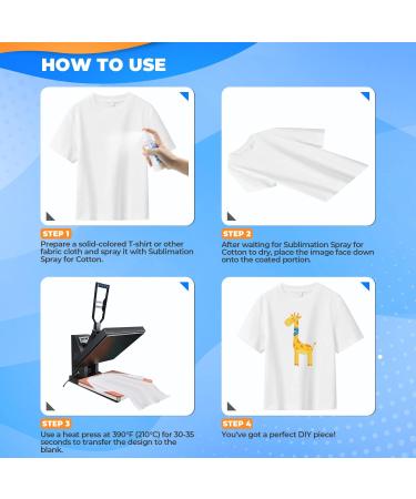 2023 Sublimation Spray Upgrade Formula for Cotton/Polyester Fabric - Quick Dry/Super Adhesion - Buy Online on SooperMarket.com