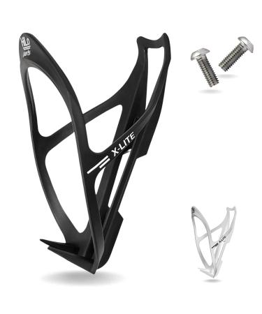Hilo Sports Bicycle Bottle holder - extra strong hold - Light bicycle beverage owner - bicycle bottle holder for all bicycle bottles - water bottle holder with 2 screws black