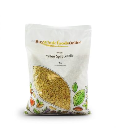 Organic Yellow Split Lentils 1kg (BWFO)